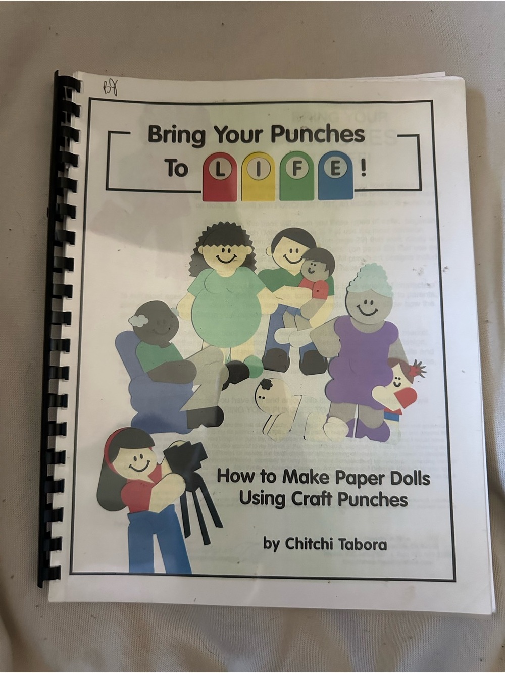 Bring Your Punches To Life! Craft Punch Paper Doll Book - Colorful Cover